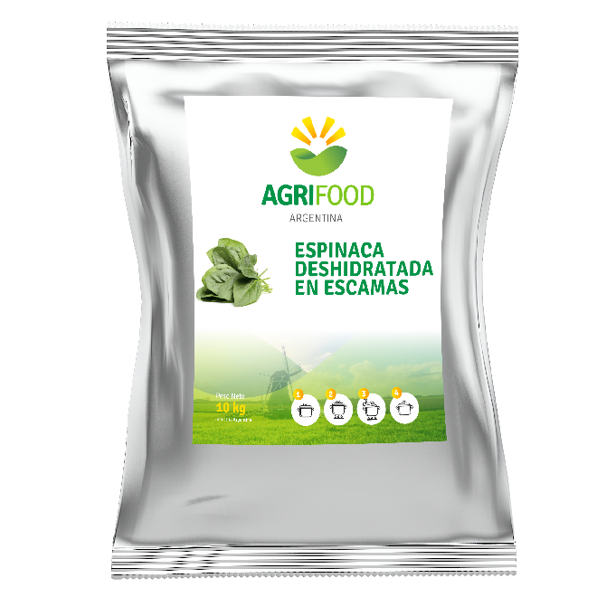 Espinaca Deshidratada en Escamas